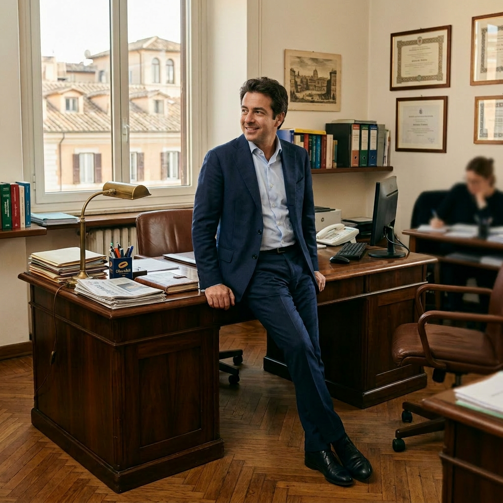 Make Samuele Bertacchiani appear younger